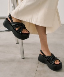 【美品】UNITED TOKYO ダブルソールサンダル 厚底サンダル 黒 ダブルソールサンダル / UNITED TOKYO（ユナイテッドトウキョウ