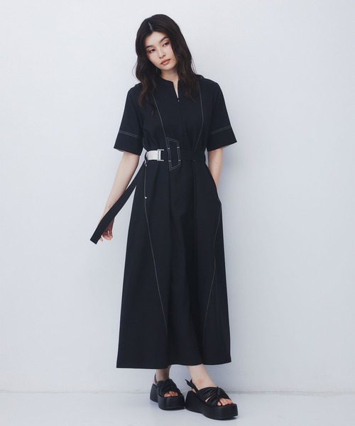 UNITED TOKYO(ユナイテッドトウキョウ)の「【驚きの歩きやすさ】Padded Cross Sandal|厚底サンダル/細見え/夏服/軽量/高反発クッション(サンダル・レディース・ブラック・2/1)」の17枚目の写真