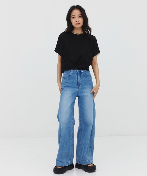 UNITED TOKYO(ユナイテッドトウキョウ)の「【驚きの歩きやすさ】Padded Cross Sandal|厚底サンダル/細見え/夏服/軽量/高反発クッション(サンダル・レディース・ブラック・2/1)」の21枚目の写真