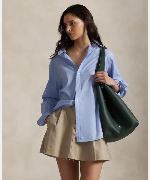 POLO RALPH LAUREN Polo Play レザー ラージ トート Polo Play レザー ラージ トート | ラルフ ローレン公式