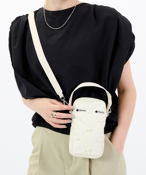 ■LeSportsac■MINI PHONE W PEARLS パール MINI PHONE W PEARLSスターライトパール（ミニバッグ