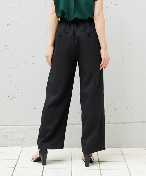 Andemiu（アンデミュウ）の「【WEB限定/美シルエット】リネンライクイージーパンツ573034（その他パンツ・レディース・チャコールグレー/ブラック/ブラウン/ベージュ・FREE）」の12枚目の写真