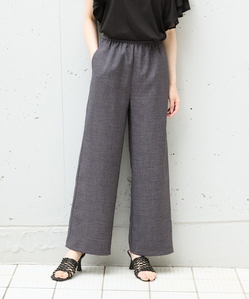 Andemiu（アンデミュウ）の「【WEB限定/美シルエット】リネンライクイージーパンツ573034（その他パンツ・レディース・チャコールグレー/ブラック/ブラウン/ベージュ・FREE）」の16枚目の写真