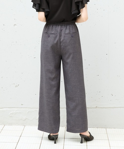 Andemiu（アンデミュウ）の「【WEB限定/美シルエット】リネンライクイージーパンツ573034（その他パンツ・レディース・チャコールグレー/ブラック/ブラウン/ベージュ・FREE）」の17枚目の写真