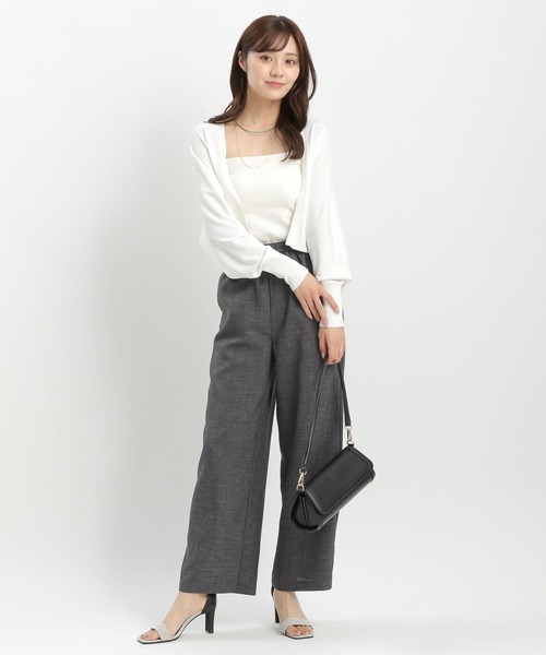 Andemiu（アンデミュウ）の「【WEB限定/美シルエット】リネンライクイージーパンツ573034（その他パンツ・レディース・チャコールグレー/ブラック/ブラウン/ベージュ・FREE）」の22枚目の写真