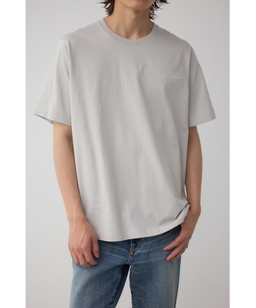 AZUL by moussy(アズールバイマウジー)の「AZコットンロゴTシャツ(Tシャツ/カットソー・メンズ・ブラック/グレー/ネイビー/ホワイト・SMALL/MEDIUM/LARGE)」の3枚目の写真