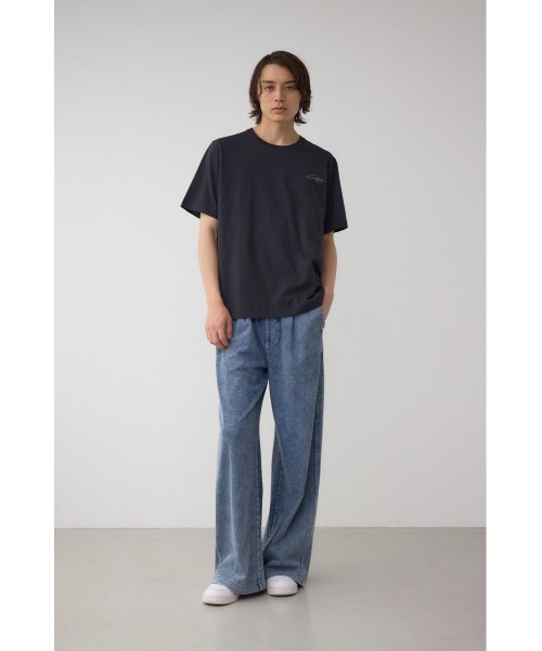 AZUL by moussy(アズールバイマウジー)の「AZコットンロゴTシャツ(Tシャツ/カットソー・メンズ・ブラック/グレー/ネイビー/ホワイト・SMALL/MEDIUM/LARGE)」の15枚目の写真