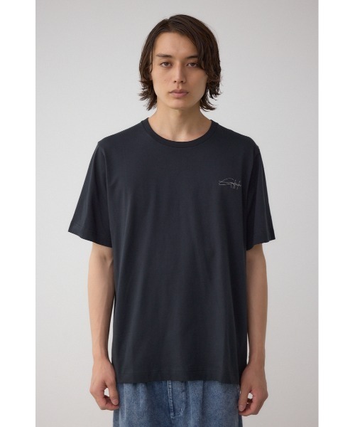 AZUL by moussy(アズールバイマウジー)の「AZコットンロゴTシャツ(Tシャツ/カットソー・メンズ・ブラック/グレー/ネイビー/ホワイト・SMALL/MEDIUM/LARGE)」の5枚目の写真