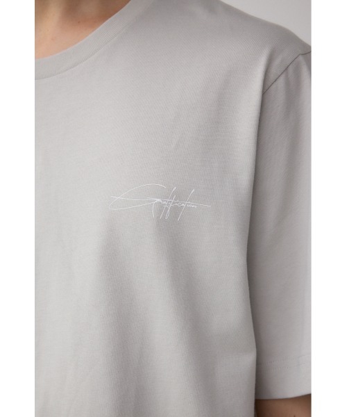 AZUL by moussy(アズールバイマウジー)の「AZコットンロゴTシャツ(Tシャツ/カットソー・メンズ・ブラック/グレー/ネイビー/ホワイト・SMALL/MEDIUM/LARGE)」の11枚目の写真
