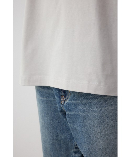 AZUL by moussy(アズールバイマウジー)の「AZコットンロゴTシャツ(Tシャツ/カットソー・メンズ・ブラック/グレー/ネイビー/ホワイト・SMALL/MEDIUM/LARGE)」の9枚目の写真