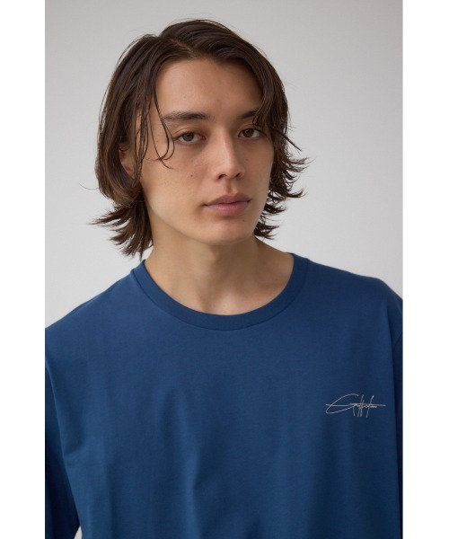 AZUL by moussy(アズールバイマウジー)の「AZコットンロゴTシャツ(Tシャツ/カットソー・メンズ・ブラック/グレー/ネイビー/ホワイト・SMALL/MEDIUM/LARGE)」の8枚目の写真