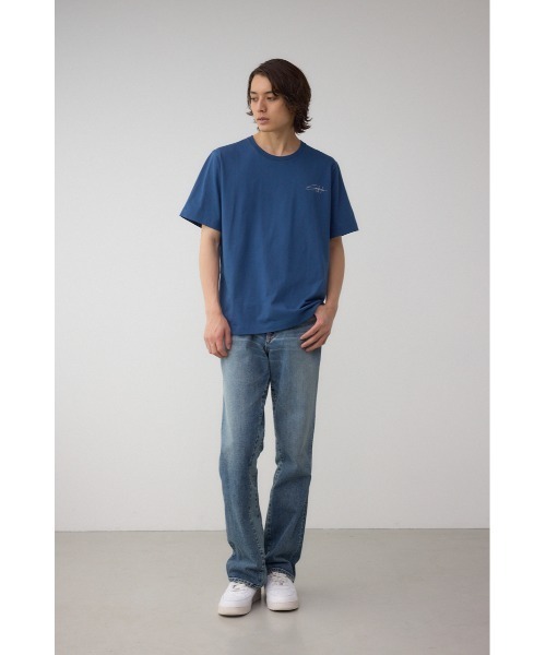 AZUL by moussy(アズールバイマウジー)の「AZコットンロゴTシャツ(Tシャツ/カットソー・メンズ・ブラック/グレー/ネイビー/ホワイト・SMALL/MEDIUM/LARGE)」の6枚目の写真