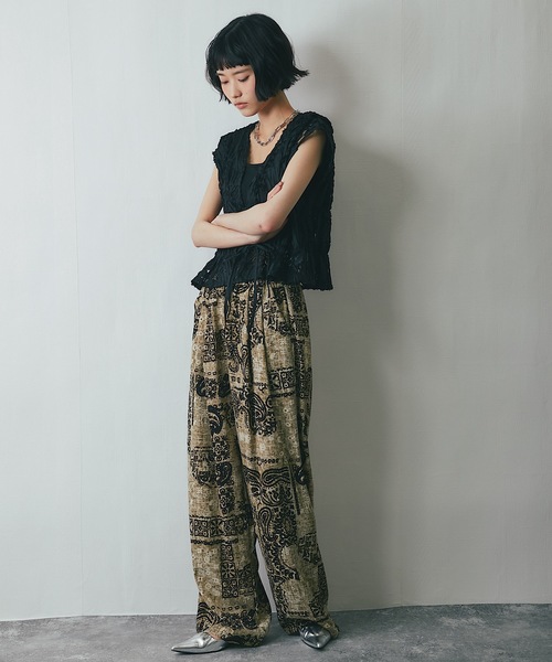 ANOTHER S（アナザーエス）の「刺繍レースシアーベスト（ベスト）」 - WEAR