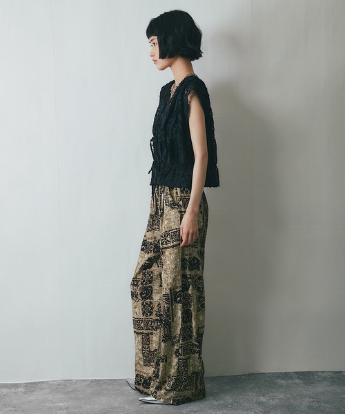 ANOTHER S（アナザーエス）の「刺繍レースシアーベスト（ベスト）」 - WEAR