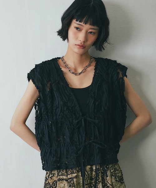 【SAYSRA】★送料・関税込★レースポケットベスト 未使用 ZARA レース ジレ ベスト M｜Yahoo!フリマ（旧PayPayフリマ）