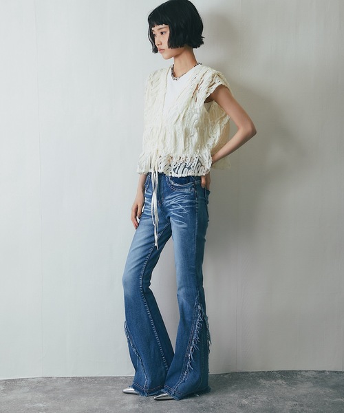 美品♡Diorウール刺繍ベスト 刺繍レースシアーベスト（ベスト）｜ANOTHER S（アナザーエス
