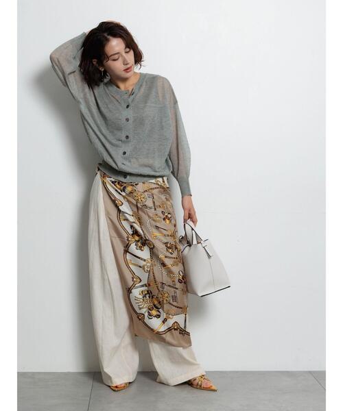 Te chichi（テチチ）の「Levita14G前後2WAYクルーカーディガン（カーディガン/ボレロ・レディース・ブラック/オフホワイト/グレー/ブラウン・F）」の11枚目の写真