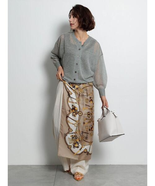 Te chichi（テチチ）の「Levita14G前後2WAYクルーカーディガン（カーディガン/ボレロ・レディース・ブラック/オフホワイト/グレー/ブラウン・F）」の10枚目の写真