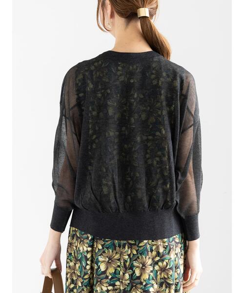 Te chichi（テチチ）の「Levita14G前後2WAYクルーカーディガン（カーディガン/ボレロ・レディース・ブラック/オフホワイト/グレー/ブラウン・F）」の19枚目の写真