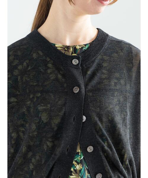 Te chichi（テチチ）の「Levita14G前後2WAYクルーカーディガン（カーディガン/ボレロ・レディース・ブラック/オフホワイト/グレー/ブラウン・F）」の18枚目の写真