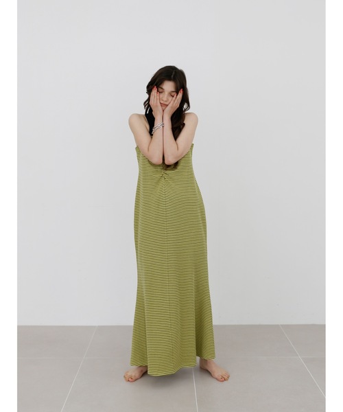 KATRIN TOKYO カトリーントーキョー チェック 半袖ロング ワンピース Katrin TOKYO（カトリーントーキョー）の「v-neck maxi onepiece