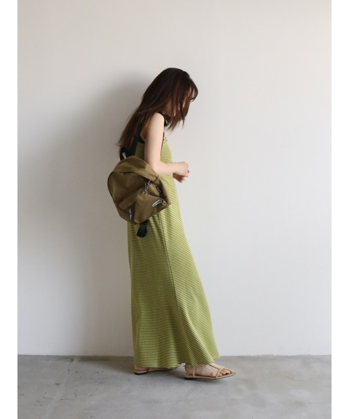 Katrin TOKYO(カトリーントーキョー)の「american sleeve combi onepiece(ワンピース・レディース・グリーン系その他/ブルー系その他/ピンク系その他・FREE/XS)」の4枚目の写真