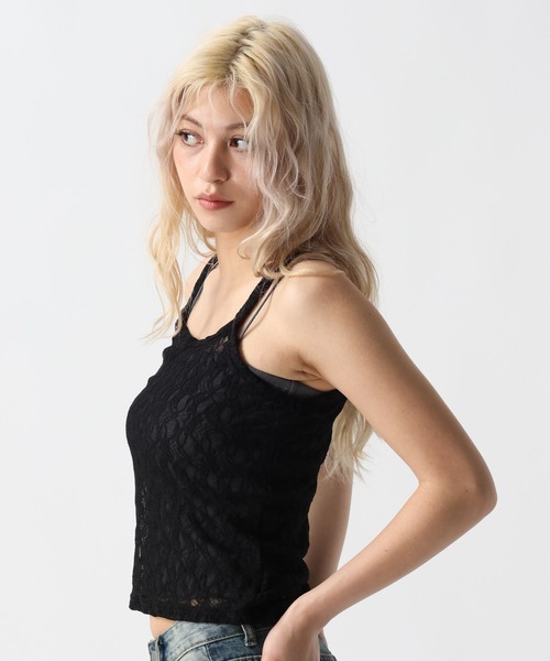 FOREVER 21（フォーエバー トゥエンティーワン）の「【2025SS】レースレイヤードキャミ（キャミソール・レディース・ブラック/ピンク/オフホワイト・FREE）」の19枚目の写真