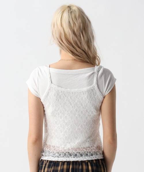 FOREVER 21（フォーエバー トゥエンティーワン）の「【2025SS】レースレイヤードキャミ（キャミソール・レディース・ブラック/ピンク/オフホワイト・FREE）」の22枚目の写真