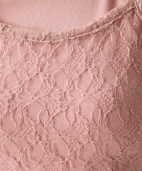 FOREVER 21（フォーエバー トゥエンティーワン）の「【2025SS】レースレイヤードキャミ（キャミソール・レディース・ブラック/ピンク/オフホワイト・FREE）」の5枚目の写真