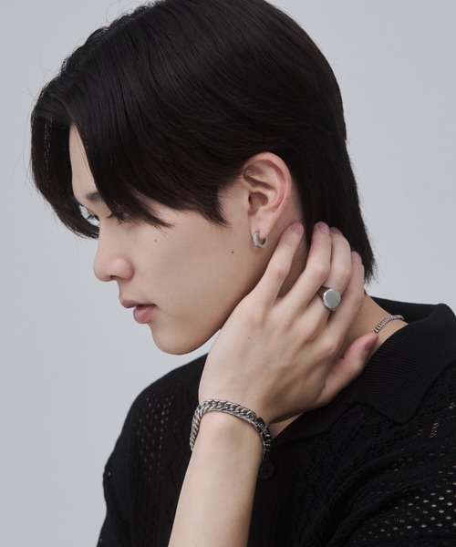 WYZ surgical stainless(ダブリューワイジィーサージカルステンレス)の「【 金属アレルギー対応 】印台リング サージカルステンレス(リング・メンズ・シルバー/ゴールド/ブラック・20号/18号/16号)」の20枚目の写真