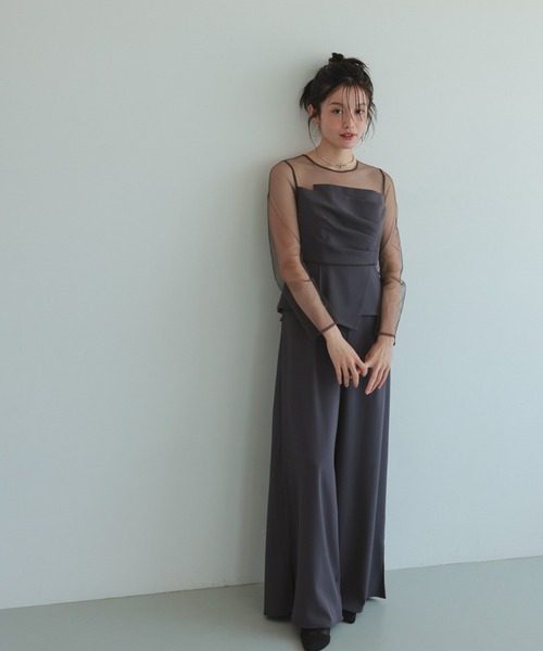 ラップドペプラムパンツドレス（パンツドレス）｜Dorry Doll（ドリー