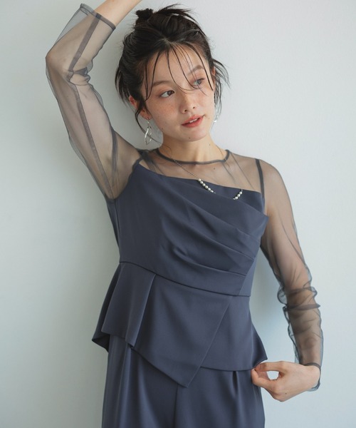 ラップドペプラムパンツドレス（パンツドレス）｜Dorry Doll（ドリー