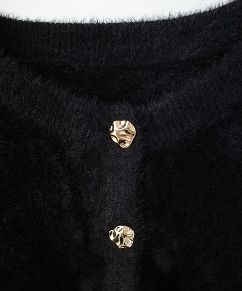 セール】ニュアンスボタンクルーネックニットカーディガン＋ミニ