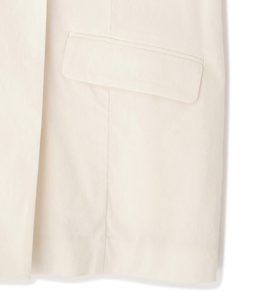 ETRE TOKYO（エトレトウキョウ）の「コットンリネンハーフスリーブジャケット（テーラードジャケット・レディース・ホワイト/ネイビー・M/S）」の20枚目の写真
