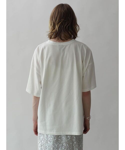 :ETHROF(イーサオブ)の「3D METAL LOGO T-SHIRT(Tシャツ/カットソー・レディース・ダークブルー/ブラック/オフホワイト・FREE)」の21枚目の写真