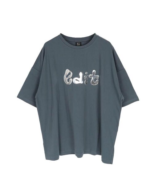 :ETHROF(イーサオブ)の「3D METAL LOGO T-SHIRT(Tシャツ/カットソー・レディース・ダークブルー/ブラック/オフホワイト・FREE)」の22枚目の写真