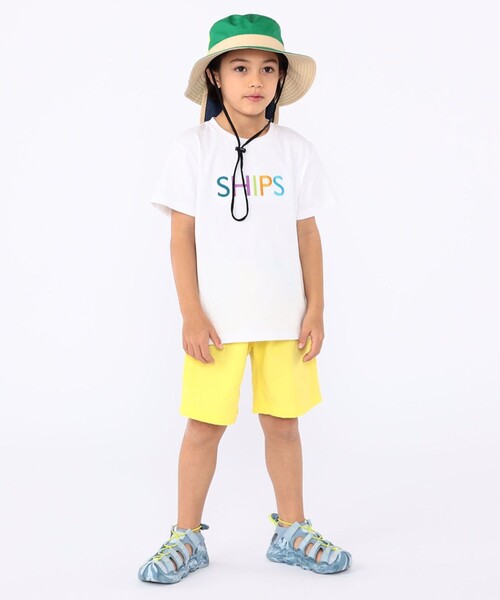 SHIPS（シップス）の「SHIPS KIDS:100～130cm / SHIPS ロゴ TEE（Tシャツ/カットソー・キッズ・ライトホワイト/ライトグレー/ライトブルー・100/110/120/130）」の11枚目の写真
