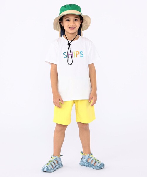 SHIPS（シップス）の「SHIPS KIDS:100～130cm / SHIPS ロゴ TEE（Tシャツ/カットソー・キッズ・ライトホワイト/ライトグレー/ライトブルー・100/110/120/130）」の9枚目の写真