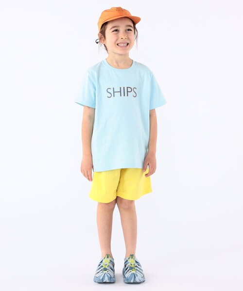 SHIPS（シップス）の「SHIPS KIDS:100～130cm / SHIPS ロゴ TEE（Tシャツ/カットソー・キッズ・ライトホワイト/ライトグレー/ライトブルー・100/110/120/130）」の21枚目の写真
