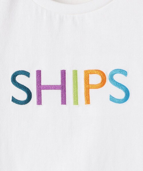 SHIPS（シップス）の「SHIPS KIDS:100～130cm / SHIPS ロゴ TEE（Tシャツ/カットソー・キッズ・ライトホワイト/ライトグレー/ライトブルー・100/110/120/130）」の15枚目の写真