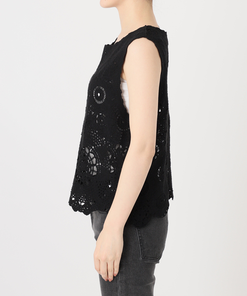 WEB限定再入荷！》総レースが大人可愛い。エンブロイダリー