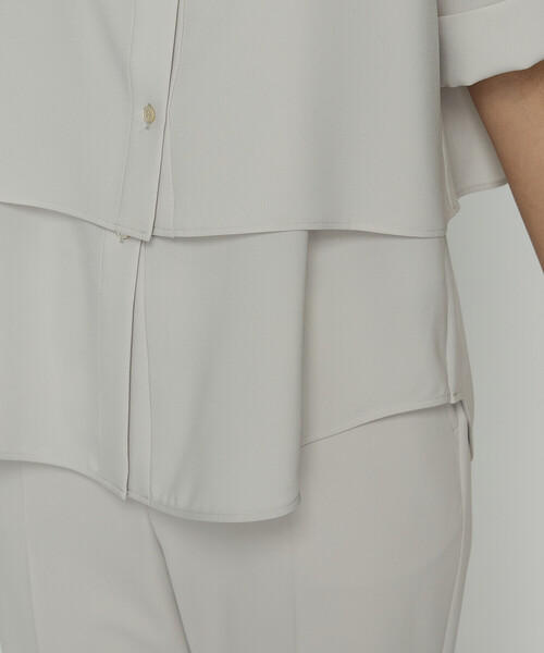 COMME CA（コムサ）の「サラトリツイル シャツ＋キャミソール（シャツ/ブラウス・レディース・グレー/グレイッシュベージュ・9号/11号）」の18枚目の写真