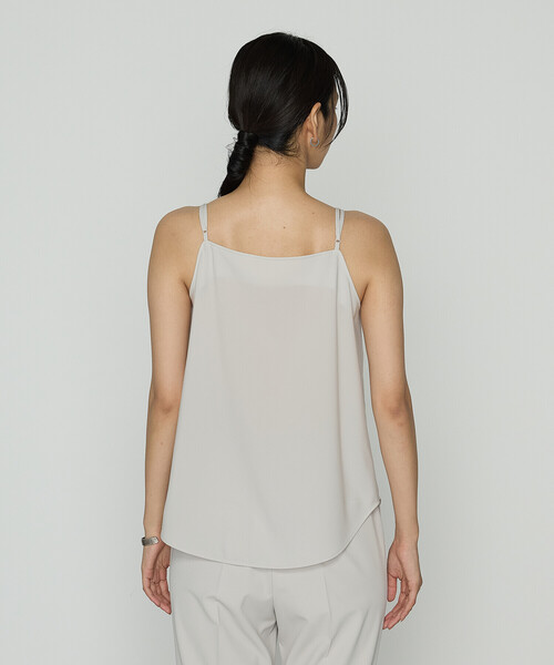 COMME CA（コムサ）の「サラトリツイル シャツ＋キャミソール（シャツ/ブラウス・レディース・グレー/グレイッシュベージュ・9号/11号）」の10枚目の写真