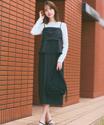 ANY SIS（エニィスィス）の「【洗える】ビスチェワンピース セット（セットアップ）」