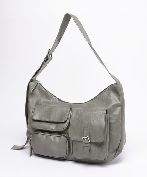 PAGEBOY（ページボーイ）の「ポケットショルダーバッグ（ショルダーバッグ・レディース・ブラック/グリーン系その他/グレー・FREE）」の18枚目の写真