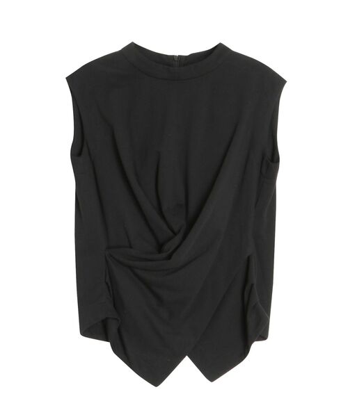 ELENDEEK（エレンディーク）の「ウエストドレープカットソー（Tシャツ/カットソー・レディース・ブラウン/オフホワイト/ブラック・FREE）」の2枚目の写真