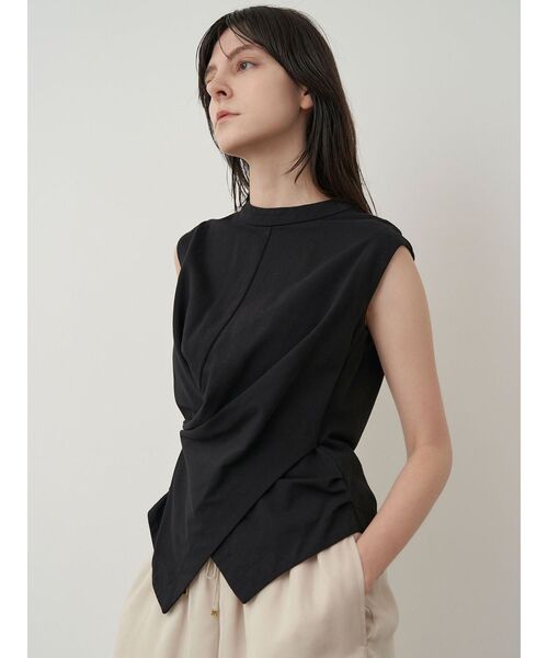 ELENDEEK（エレンディーク）の「ウエストドレープカットソー（Tシャツ/カットソー・レディース・ブラウン/オフホワイト/ブラック・FREE）」の22枚目の写真