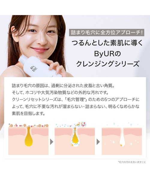 ByUR（バイユア）の「クリーンリセット ミルキー クレンジングウォーター（クレンジング・レディース・その他・FREE）」の3枚目の写真