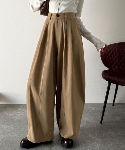 セール】《JaVaジャバコラボ》カーブで魅せる、抜け感シルエット。綿