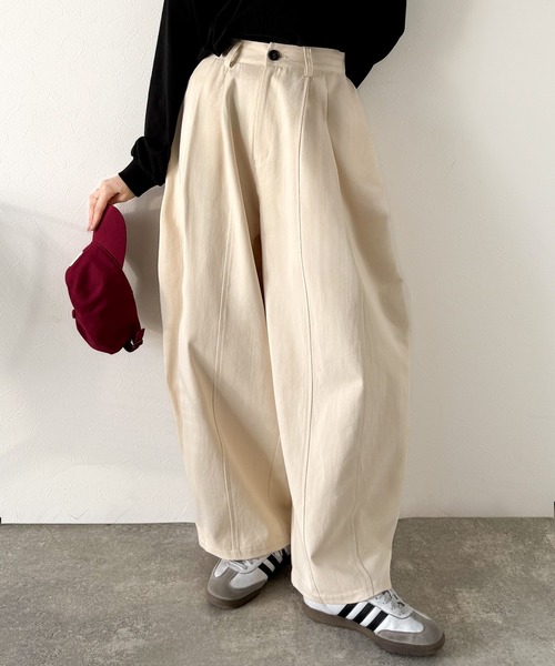 ワッジボーイツイルパンツ　ベージュ ワッジボーイツイルパンツ ベージュ